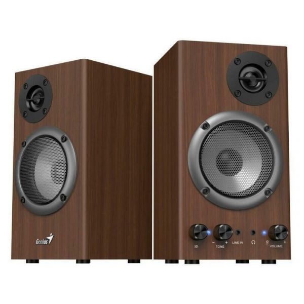 GENIUS 2.0 Hangszóró Jack 16 Watt Fa színű (SP-HF500B)