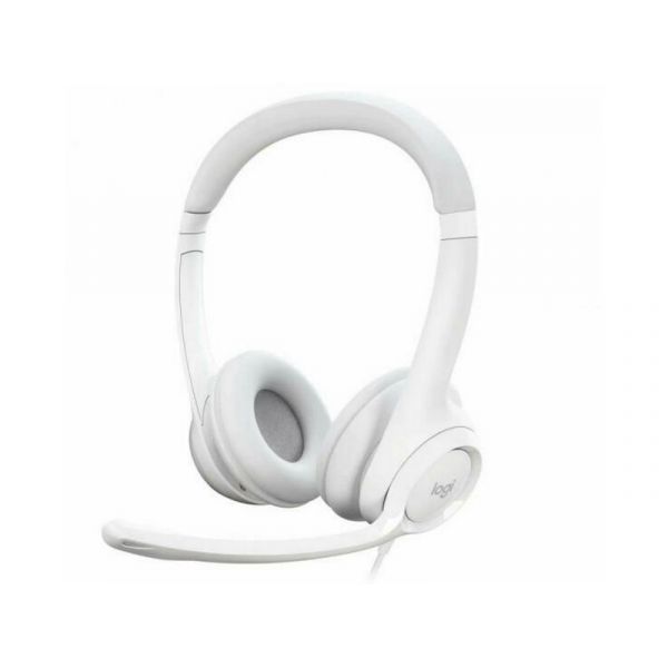 LOGITECH  H390 USB Fejhallgató 2.0 - Mikrofonos, Piszkosfehér (981-001286)