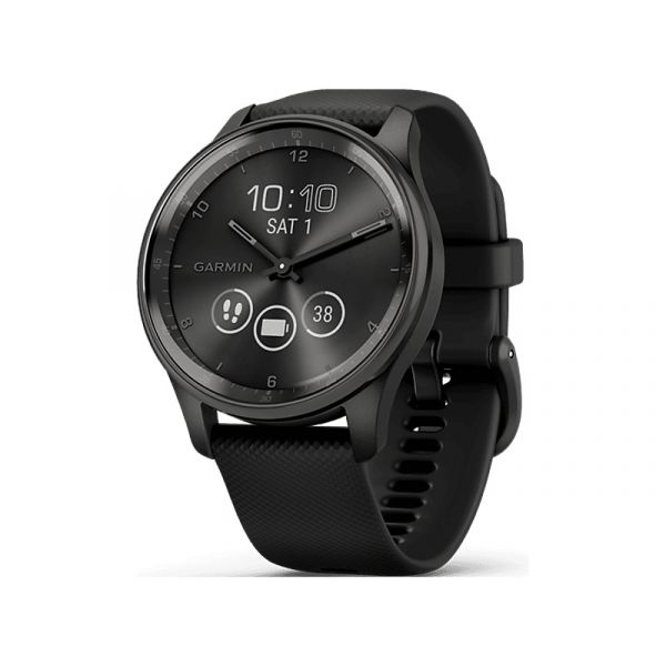 Garmin Vívomove Trend (010-02665-00) fekete, fekete szilikon szíjjal