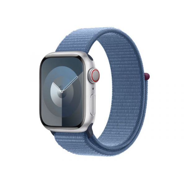Apple Watch Series 9 GPS, 41mm (MR923QH/A) ezüst alumíniumtok, télkék sportpánt