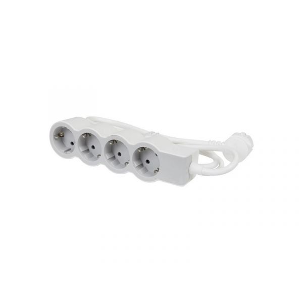 LEGRAND Elosztósor Standard 4x2P+F, 3 m vezetékkel, fehér-szürke (694561)