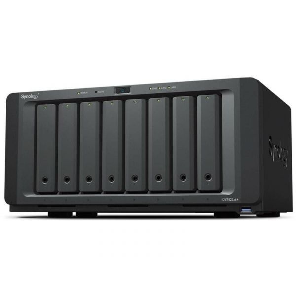 SYNOLOGY DS1823xs+ 8-fiókos NAS szerver - AMD Ryzen V1780B / 8GB DDR4 ECC