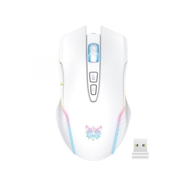 Onikuma CW905 2.4G vezeték nélküli gamer egér, fehér