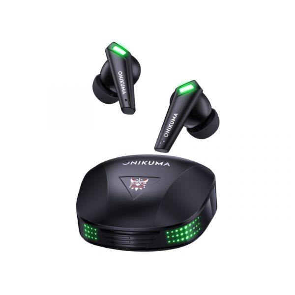 Onikuma T308 TWS vezeték nélküli gamer fülhallgató, fekete