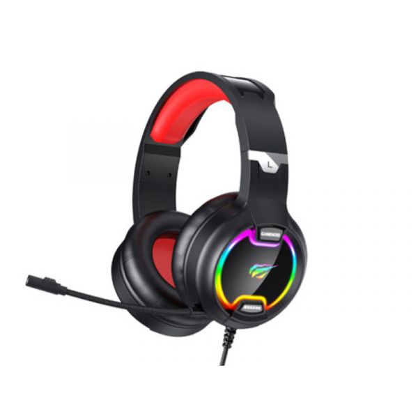 Havit Gamenote H2233D RGB Gaming fejhallgató - Piros/Fekete