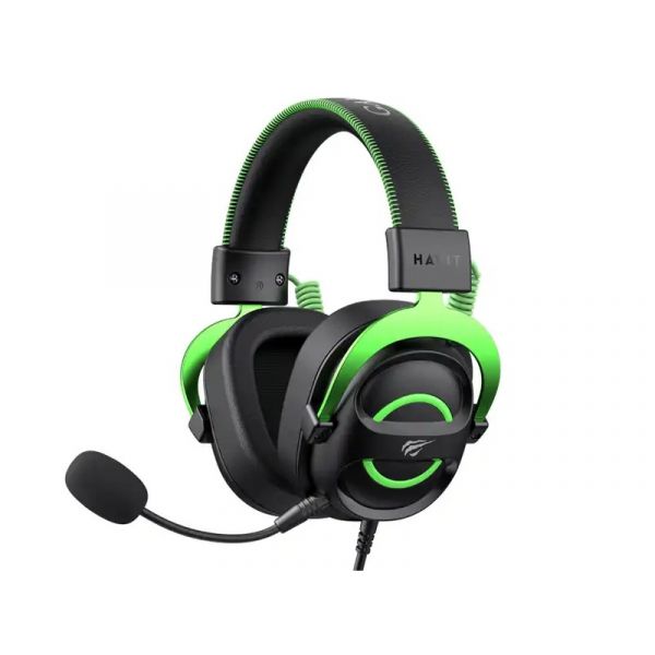 Havit Gamenote H2002E Gamer fejhallgató, Fekete/Zöld