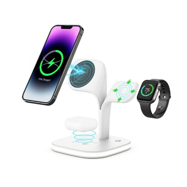 Boost 5 az 1-ben Vezeték nélküli MagSafe töltőállomás (YM-UD22 white) fehér