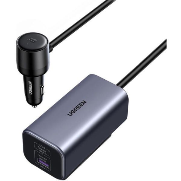 UGREEN EC706 autós töltő, USB + 2x USB-C, 150 W (35571)
