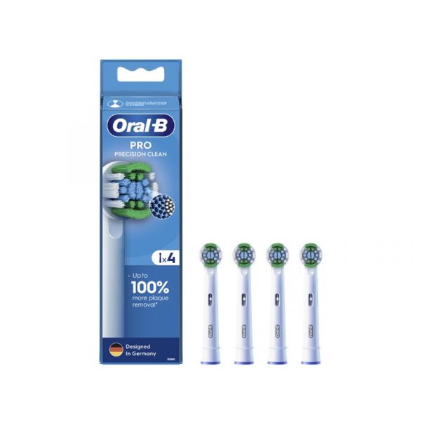 Oral-B EB20-4 Pro Precision Clean, fogkefe pótfej, 4db, fehér