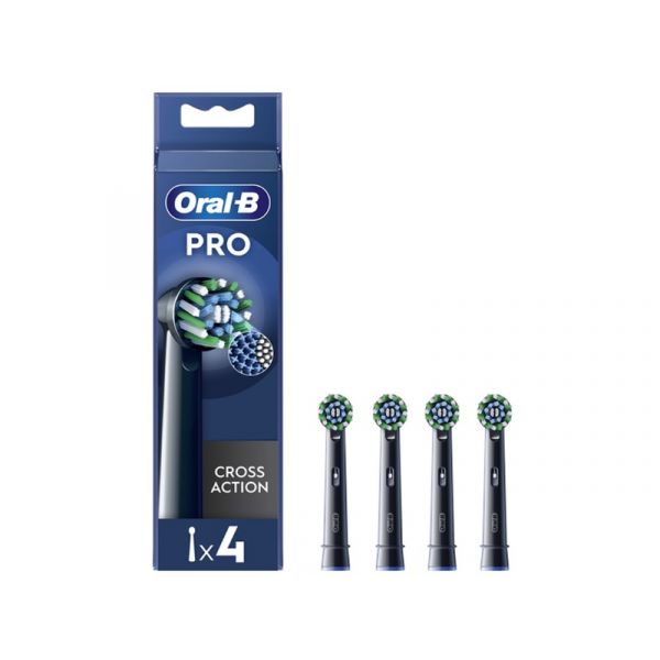 Oral-B EB50BK-4 Pro Cross Action fogkefe pótfej, 4db, fekete