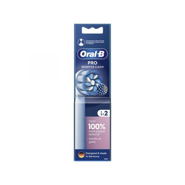 Oral-B EB60-2 Pro Sensitive Clean fogkefe pótfej, 2db, fehér