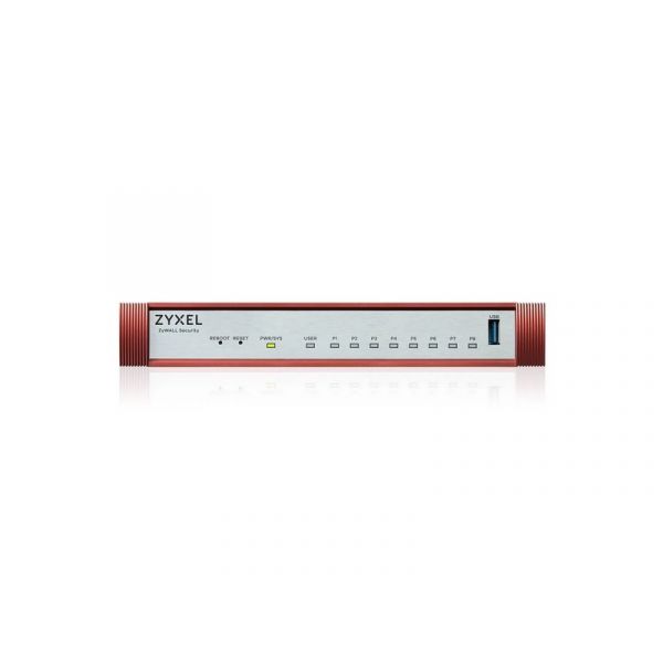 ZYXEL Tűzfal 8x1-GbE port + 1xUSB 3.0 + 1xkonzol port + 1 év Security Bundle, USGFLEX100H-EU0102F (USGFLEX100H-EU0102F)