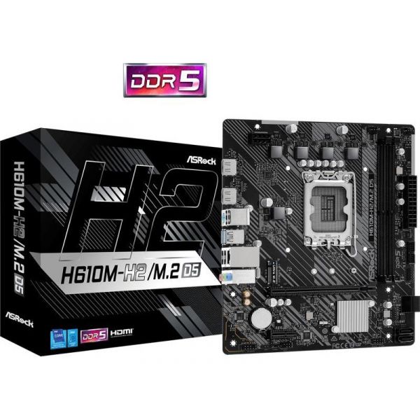ASROCK H610M-H2/M.2 D5 S1700 mATX Alaplap