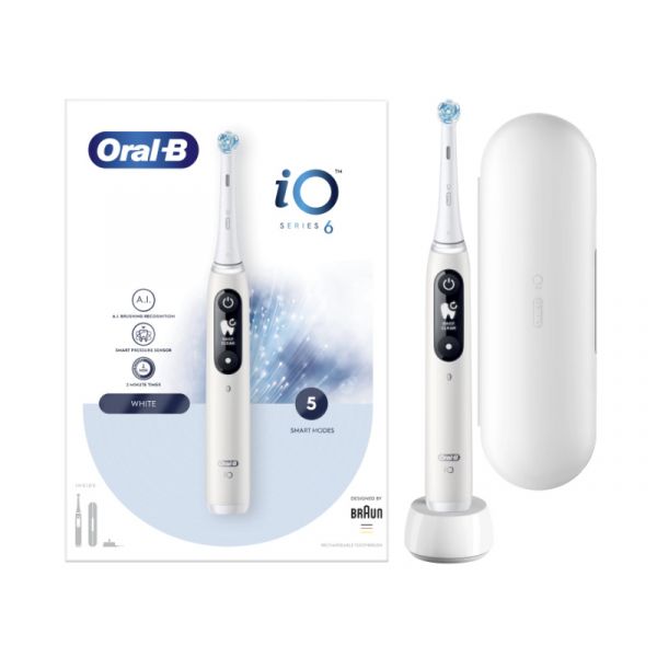 Oral-B iO Series 6S elektromos fogkefe (10PO010380) fehér