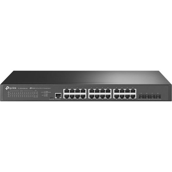 TP-LINK Switch 24x2.5Gbps + 4x10G SFP+ + 1xkonzol port Menedzselhető Rackes, SG3428X-M2