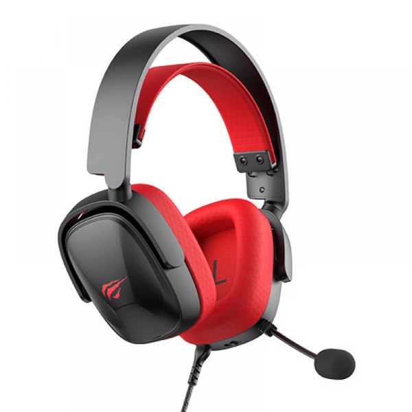 Havit H2039d Gamer fejhallgató - fekete-piros
