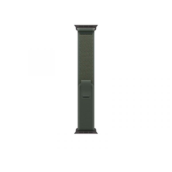 Apple Watch Accessory (MYQ33ZM/A) - 49mm Loop:  Green Trail Loop - S/M - Black Titanium Finish