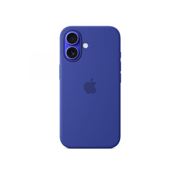 Apple iPhone 16 Accessory (MYY63ZM/A) Silicone Case with MagSafe - Ultramarine (Seasonal)