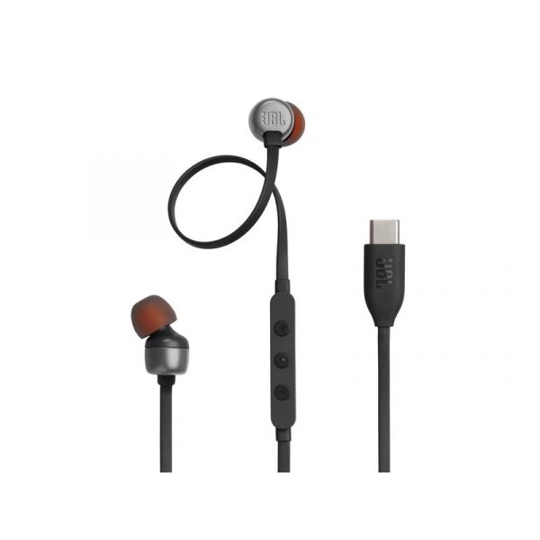 JBL Tune 310 USB-C Vezetékes fülhallgató (JBLT310CBLK) Fekete