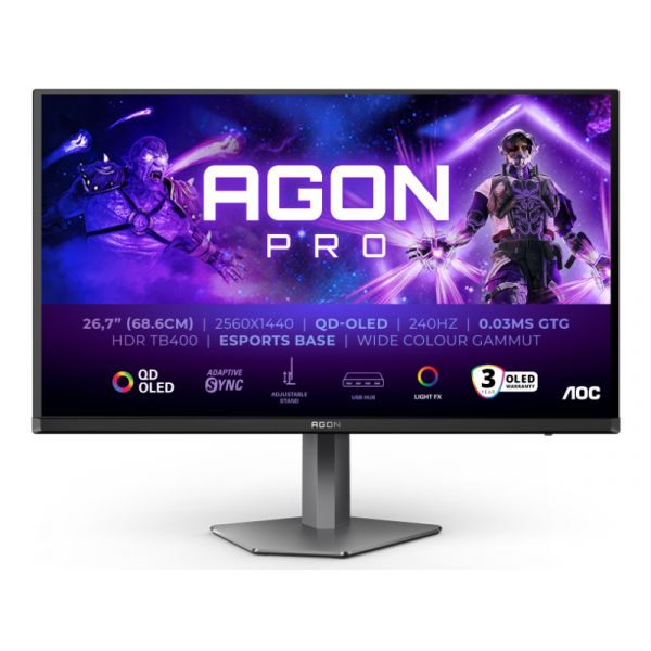 AOC Agon AG276QZD2 27" QHD 240Hz OLED Gaming monitor