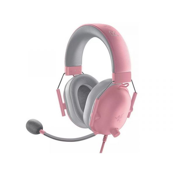Razer BlackShark V2 X (Quartz) gaming fejhallgató headset, rózsaszín