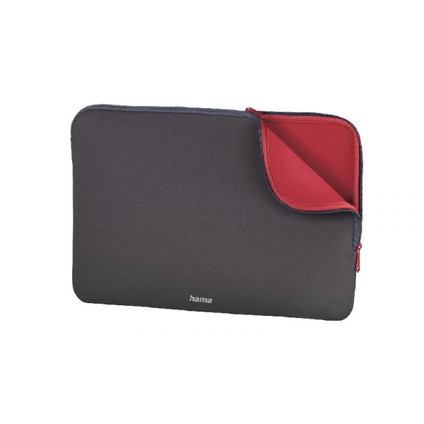 HAMA NEOPRENE 15,6 notebook tok (00216510) szürke/piros