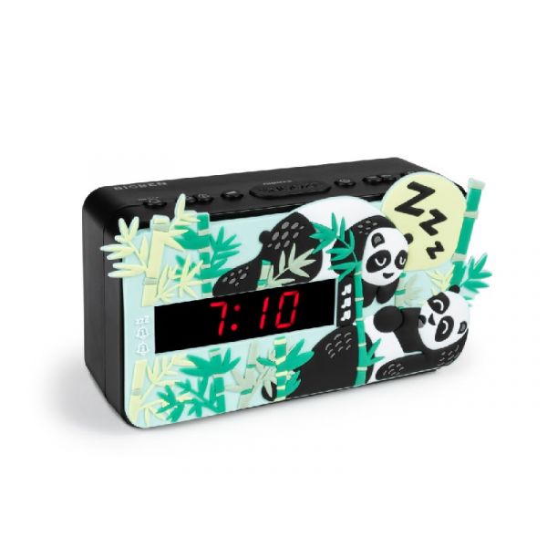 Bigben Kids Panda ébresztőóra cserélhető előlappal