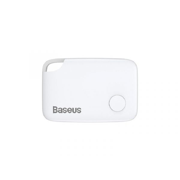 BASEUS T2 bluetooth nyomkövető (kulcstartóra, táskára, autóba, valós idejű nyomkövetés, 6 hónap akkuidő) FEHÉR