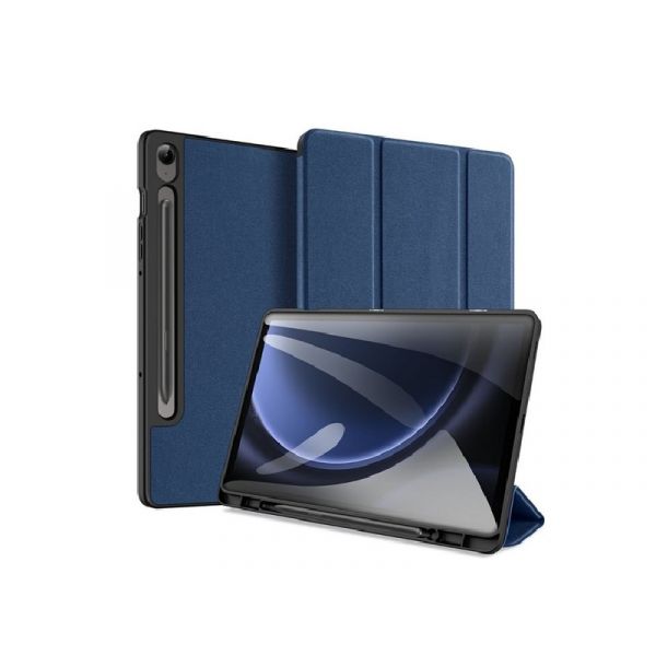 DUX DUCIS DOMO [Samsung Galaxy Tab S9 Plus] aktív, oldalra nyíló tok SÖTÉTKÉK