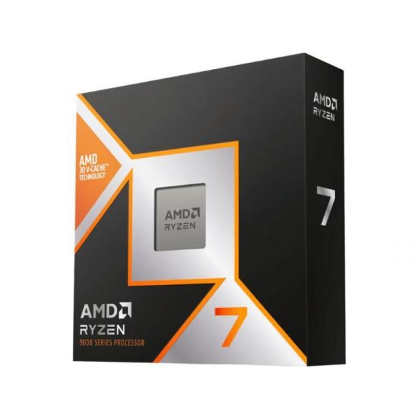 AMD AM5 CPU Ryzen 7 9800X3D 4.7GHz 104MB Cache (100-100001084WOF)