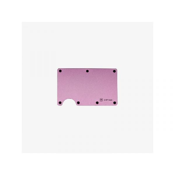 Artimo Wallet Aluminum Series RFID blokkolós alumínium kártyatartó pénztárca, rózsaszín (ARTIMO-WALLET-ALU-ROSE)