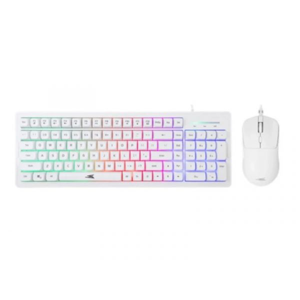 BARACUDA ORCA-W gamer combo fehér billentyűzet (memb. angol) + egér (BGC-011W )