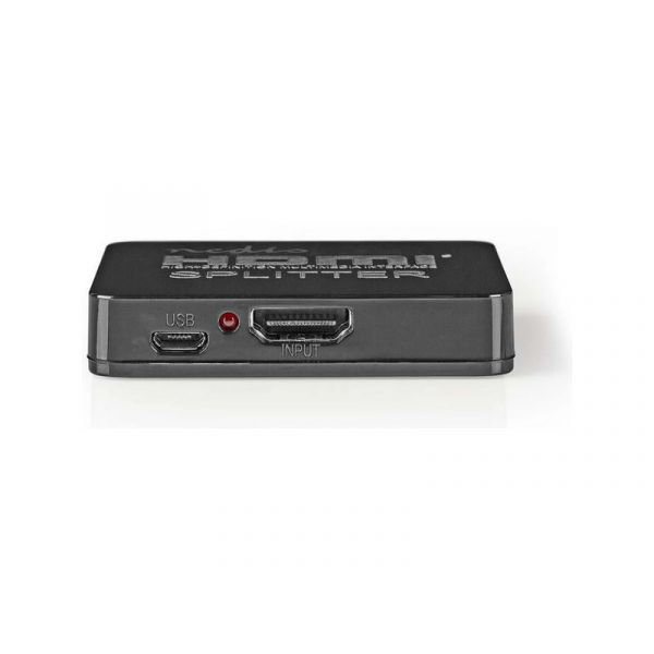Nedis HDMI splitter, 1 x HDMI be - 2 x HDMI ki, HDMI1.4 (VSPL34002BK)