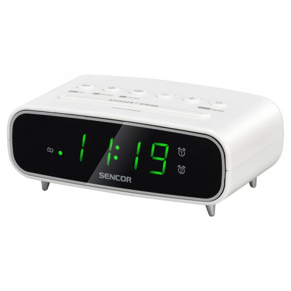Sencor SRC 2600 W órás rádió fehér (35060395)