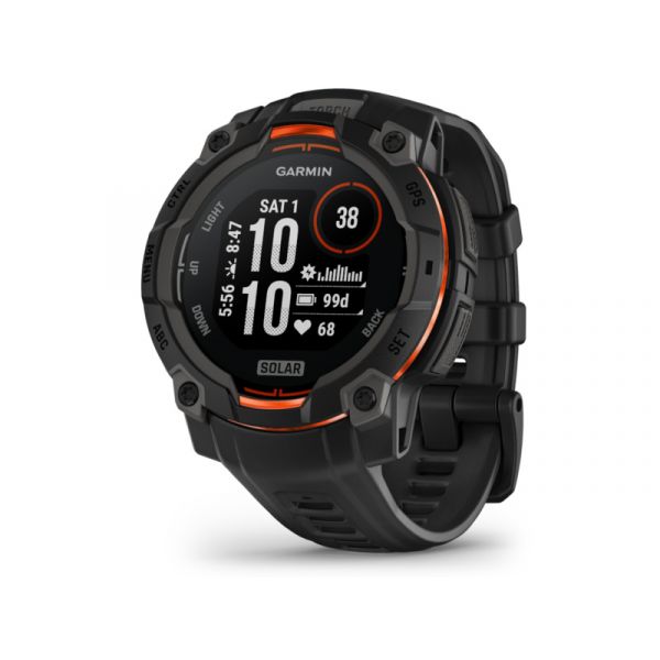 Garmin Instinct 3, 45mm Solar, Black (010-02934-00)