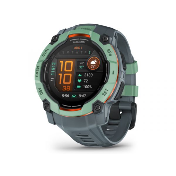 Garmin Instinct 3, 50mm AMOLED, Tropic, grey strap (010-03020-01)