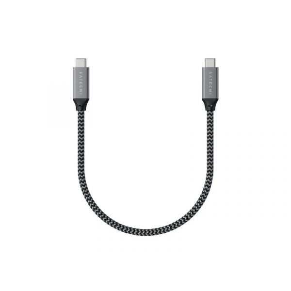 Satechi USB4 C-To-C Braided Cable 40 Gbps 25cm összekötő kábel (ST-U4C25M)