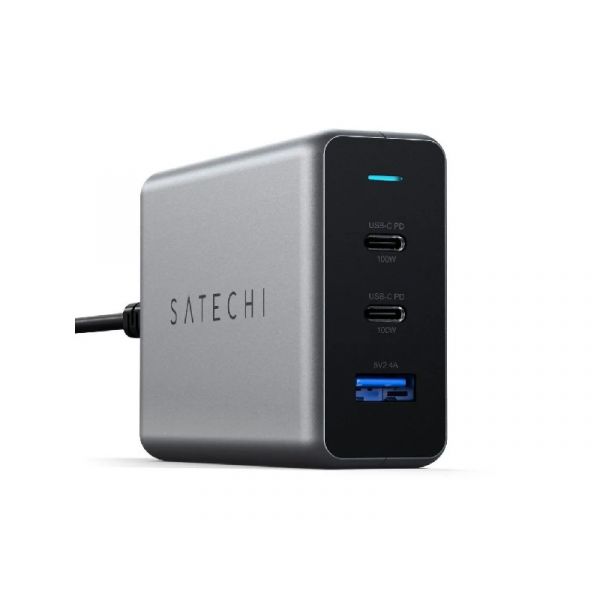 Satechi USB-C PD Compact GAN Charger 100W hálózati töltő (ST-TC100GM-EU)