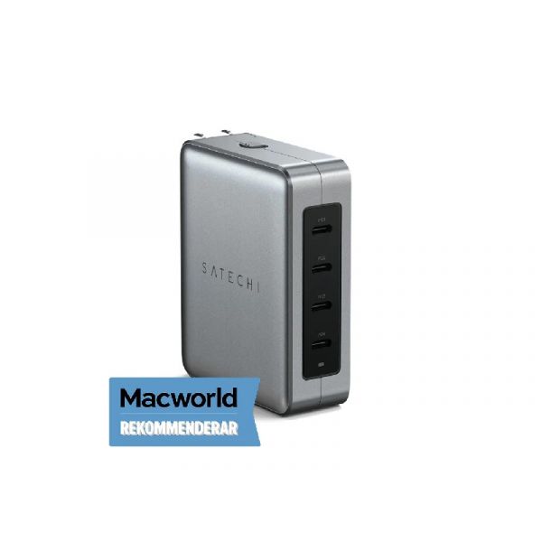 Satechi Travel Chrager 145W USB-C 4-Port hálózati töltőállomás (ST-W145GTM)