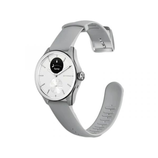Withings Scanwatch 2 / 42mm okosóra zafír üveg rozsdamentes acél tok, szürke szíjjal (HWA10-MODEL 5-ALL-INT)