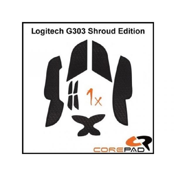 Corepad Logitech G303 Shroud Edition Soft Grips, fekete (CG71700)