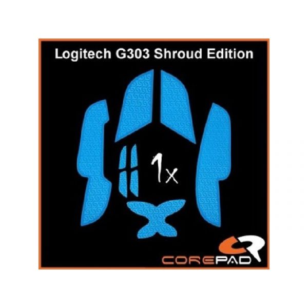Corepad Logitech G303 Shroud Edition gaming Soft Grips, kék (CG71800)
