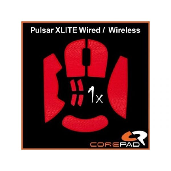 Corepad Mouse Rubber Sticker #722 - Pulsar Xlite Wired/ Wireless gaming Soft Grips, piros (CG72200)