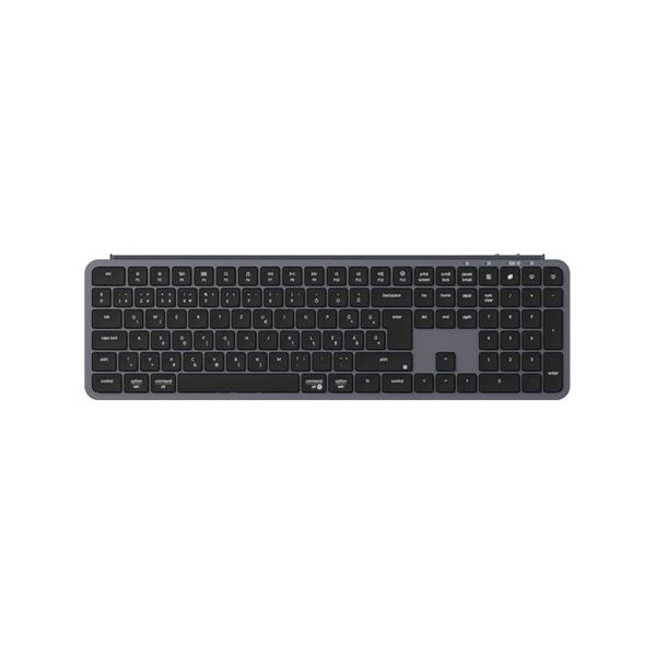 Keychron B6 Pro Bluetooth / vezeték nélküli / USB magyar Scissor Switch mechanikus billentyűzet fekete-szürke (B6P-K1-HU))