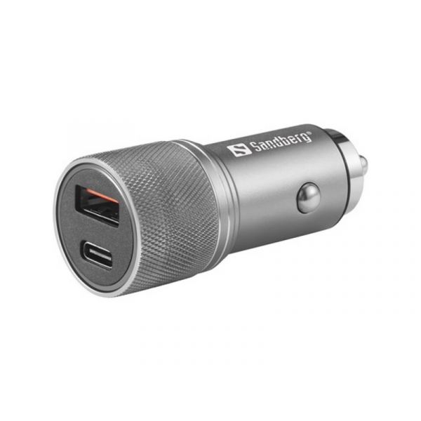 SANDBERG Car Charger 1xQC3.0+1xUSBC 48W Autós töltő (441-50)