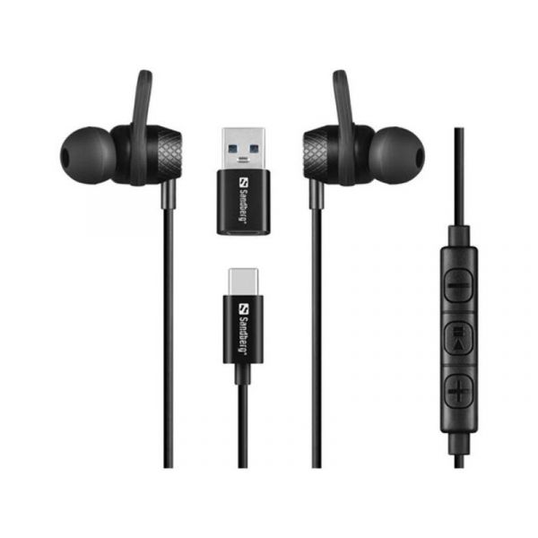 SANDBERG USB-C/A In-Earset with Line-Mic Fülhallgató (126-50)