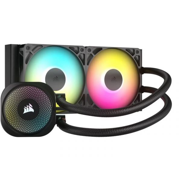 CORSAIR NAUTILUS 240 RS ARGB Liquid CPU Cooler (vízhűtés), 2 Ventilátoros, LGA1851 támogatással, fekete (CW-9060092-WW)