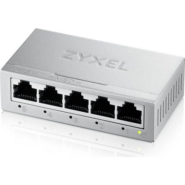 ZYXEL 5x1000Mbps, Fémházas Asztali Switch (GS-105BV5-EU0101F)