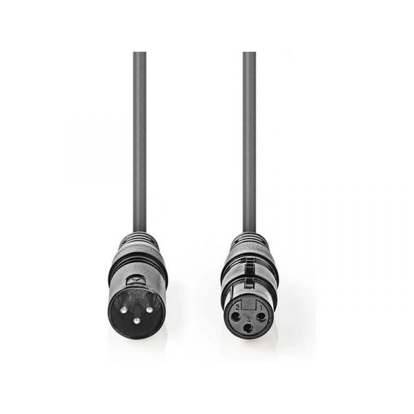 Nedis COTG15010GY200 XLR 3 tűs dugó | XLR 3 tűs aljzat, 20m (COTG15010GY200)