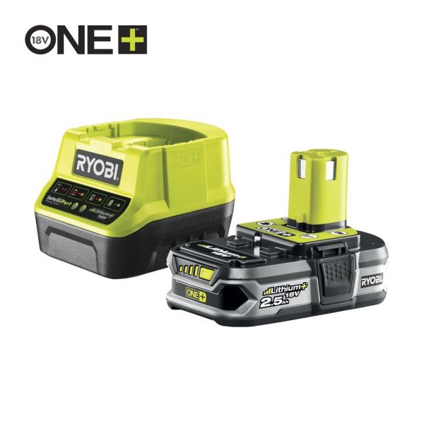 Ryobi RC18120-125 1x 18V One Plus™ (2,5 Ah) Lithium+ akkumulátor és töltő szett (5133003359)
